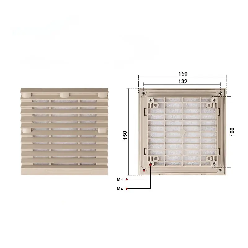 キャビネット換気窓