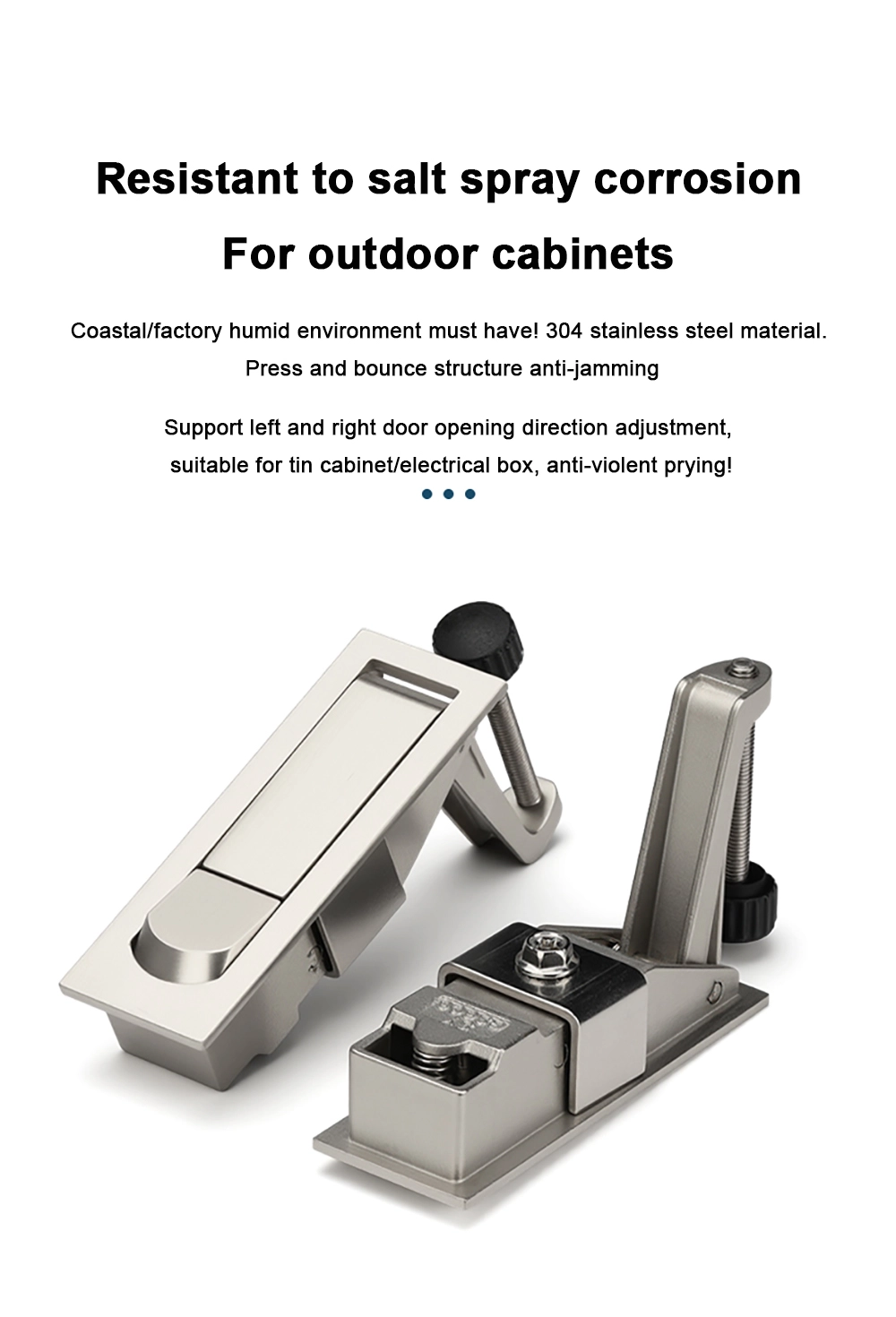 Adjustable Button Bounce Cabinet Lock